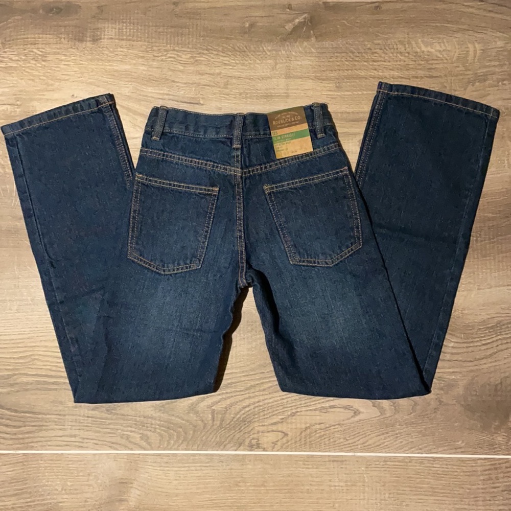 Roebuck & Co. boys' slim straight leg jeans 12S - Picture 2 of 8